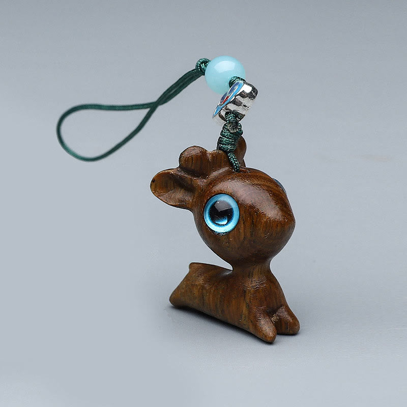 Thuja Sutchuenensis Green Sandalwood Boxwood Mini Cute Animal Rabbit Cat Deer Whale Prosperity Phone Hanging Decorations