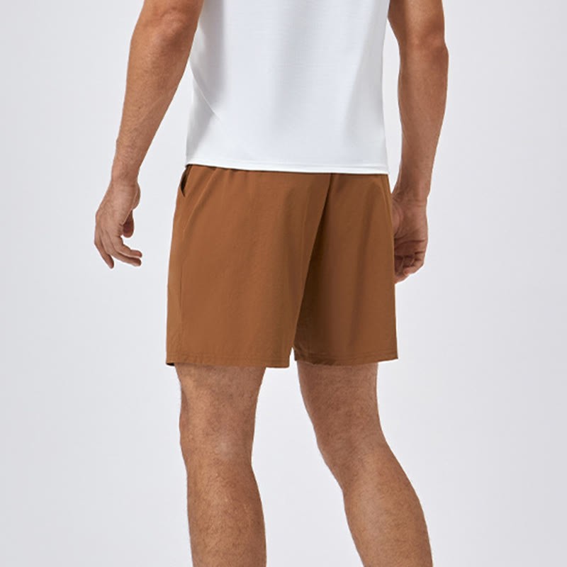 Men's Casual Loose Nylon Quick Dry Sports Shorts With Pockets