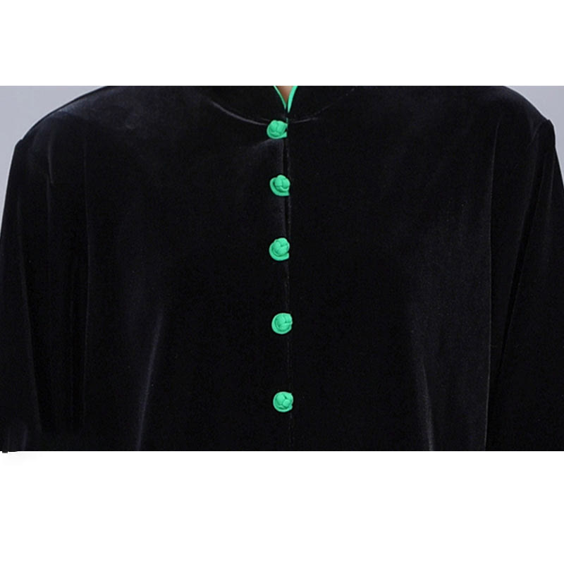 2Pcs Fall Winter Tai Chi Meditation Qigong Zen Practice Unisex Velour Plush Clothing Set