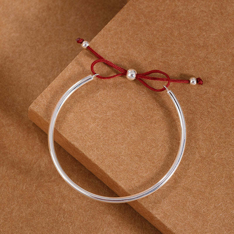 925 Sterling Silver Red String Healing Knot Bracelet