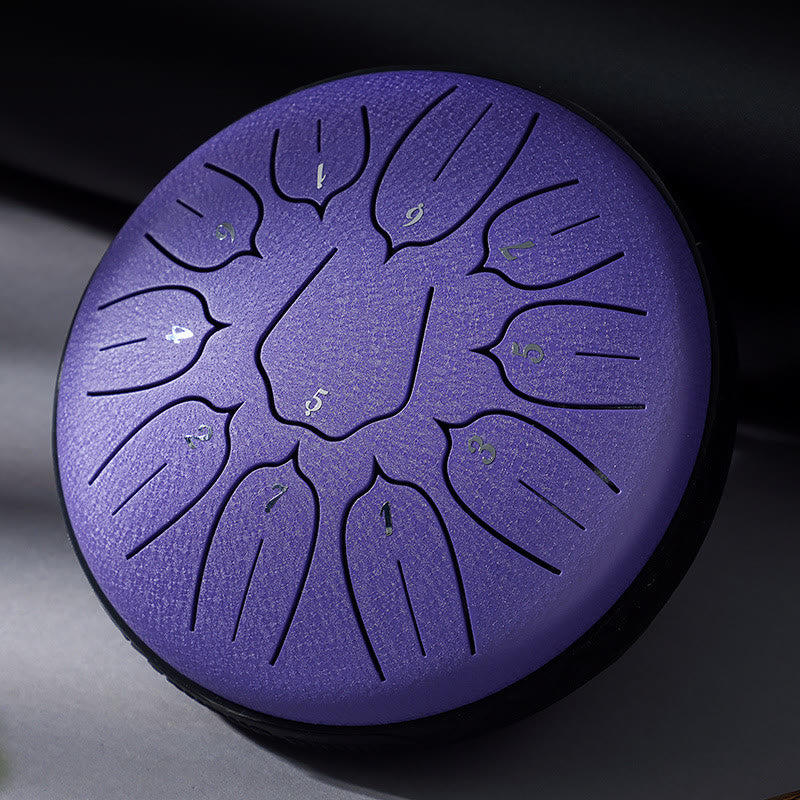 Steel Tongue Drum Sound Healing Meditation Yoga Lotus Drum Kit 11 Note 6 Inch