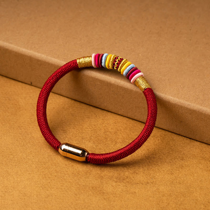 Tibetan Handmade King Kong Knot Protection Magnetic Buckle Braided Bracelet (Extra 30% Off | USE CODE: FS30)