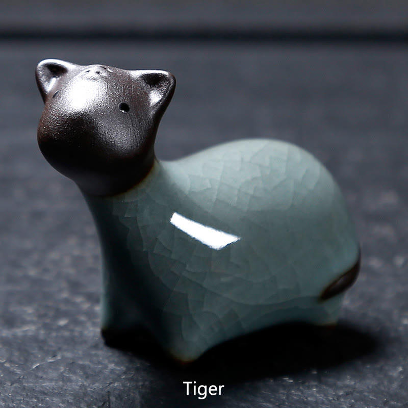 Chinese Zodiac Ceramic Tea Pet Home Decoration