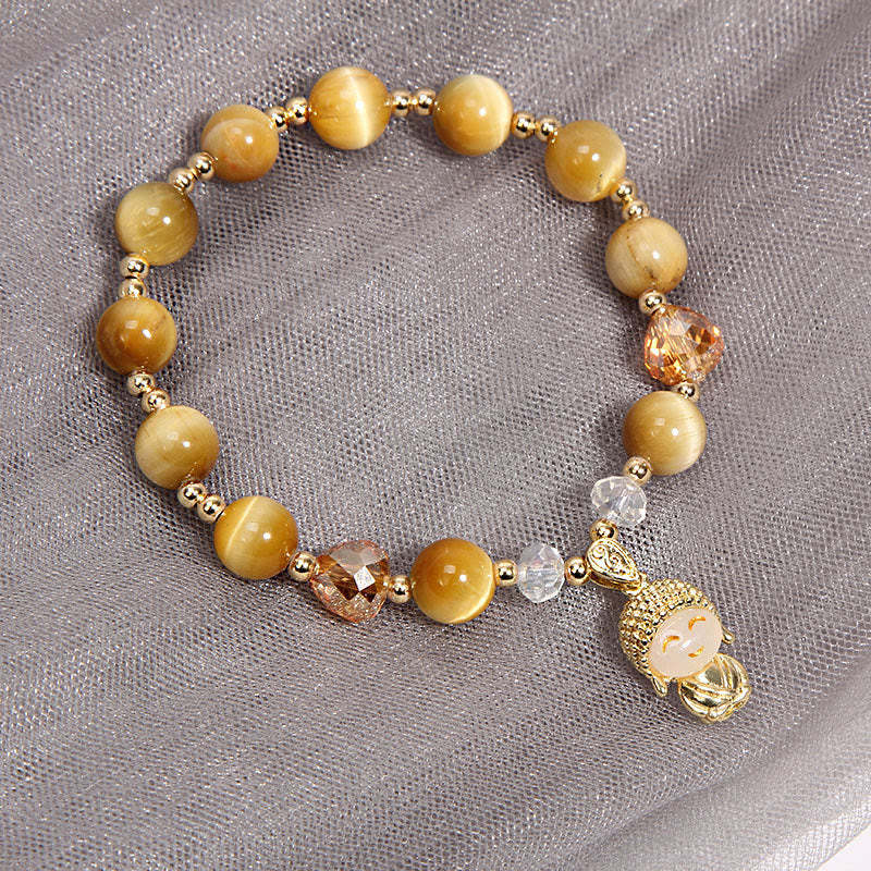 Yellow Tiger Eye Meditation mystic zen Protection Bracelet