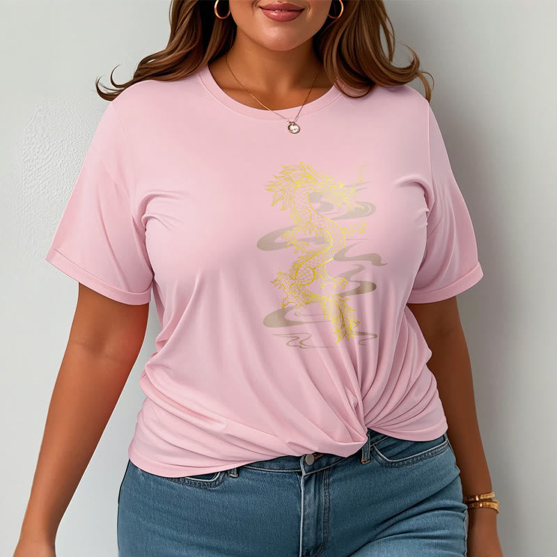 Golden Dragon Cotton Tee T-shirt