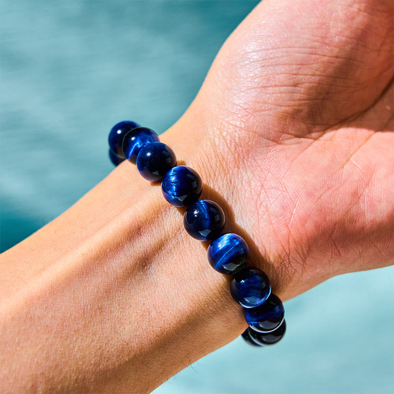 Blue Tiger Eye Protection Bracelet