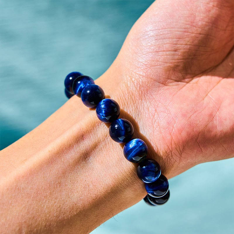 Blue Tiger Eye Protection Bracelet