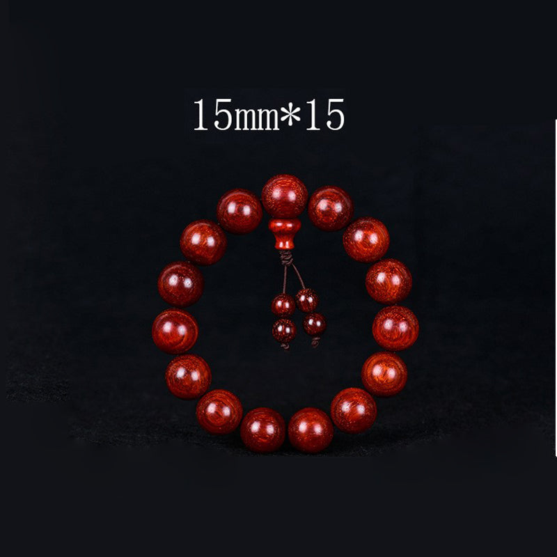 Tibetan Small Leaf Red Sandalwood Balance Bracelet