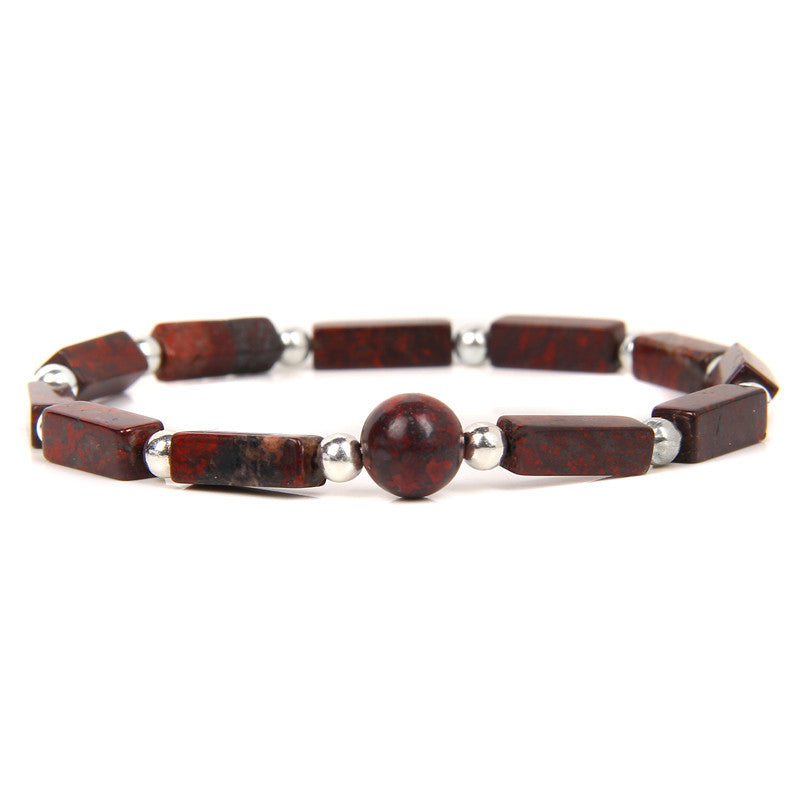 Natural Crystal Amethyst Tiger Eye Spiritual Balance Bracelet