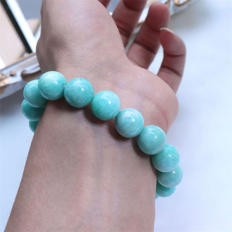 Natural Amazonite Beads Healing Confidence Bracelet