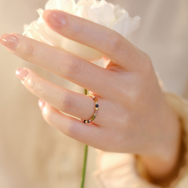 Natural Tourmaline Positive Love Ring