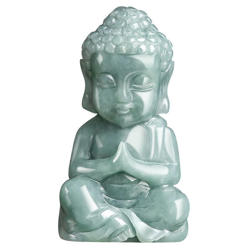 Natural Jade Meditation mystic zen Amulet Serenity Necklace Pendant