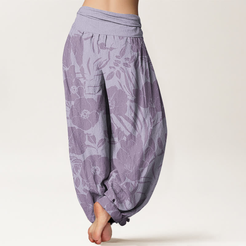 Casual Magnolias Women's Elastic Waist Harem Pants