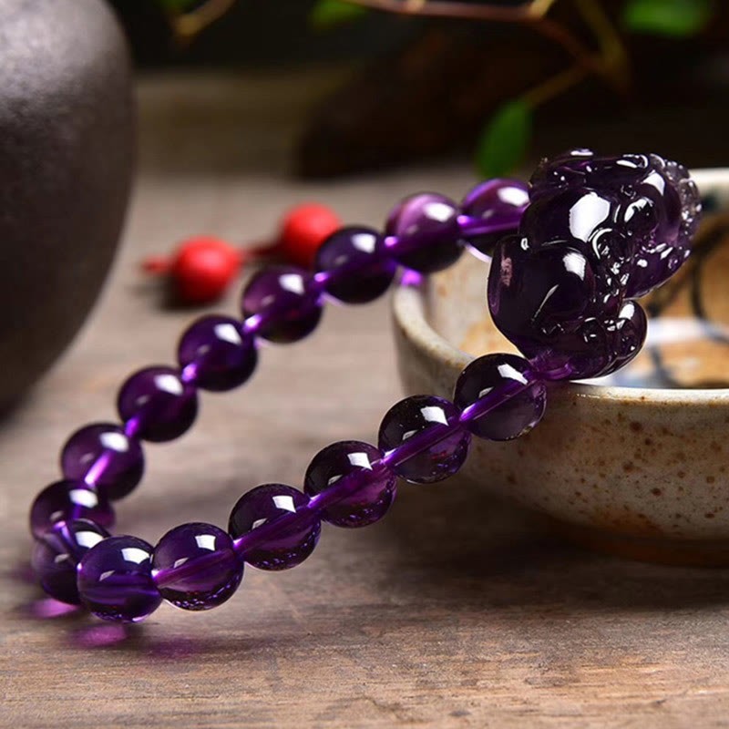Feng Shui Amethyst Fortune Wealth Bracelet