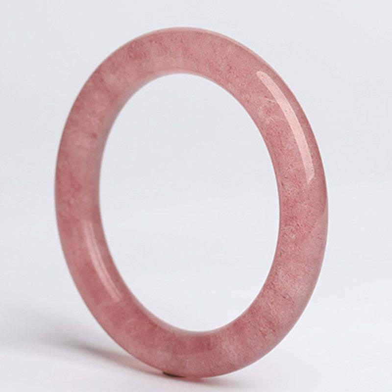 Natural Strawberry Quartz Love Healing Bracelet Bangle