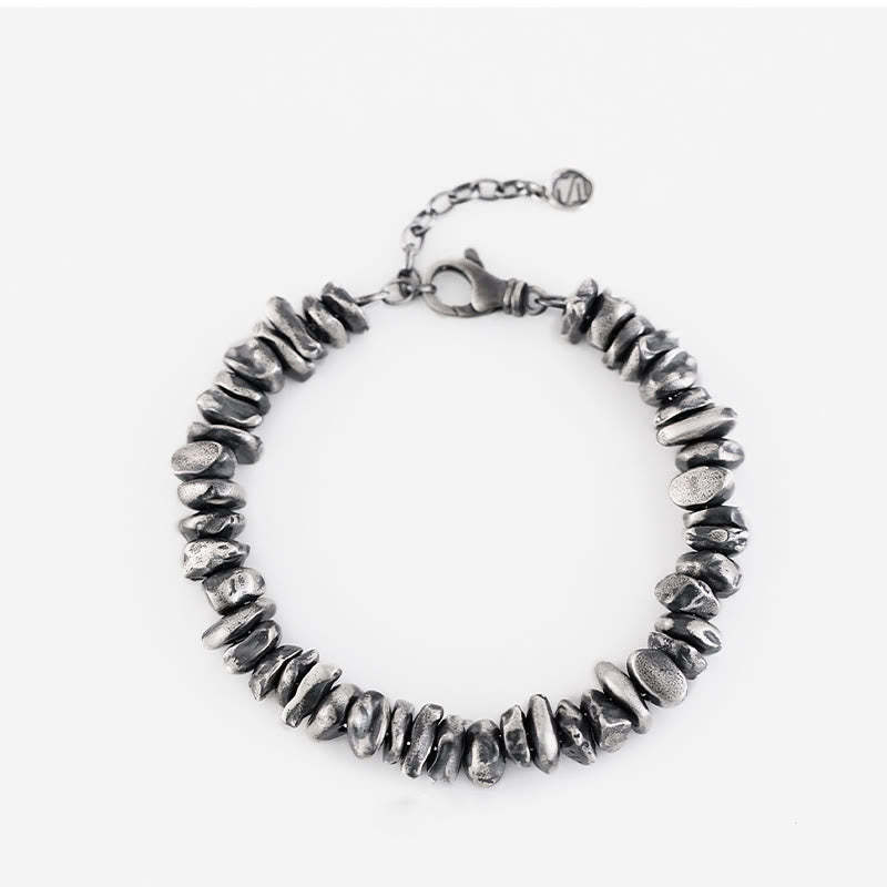 999 Sterling Silver Small Change Shape Protection Bracelet