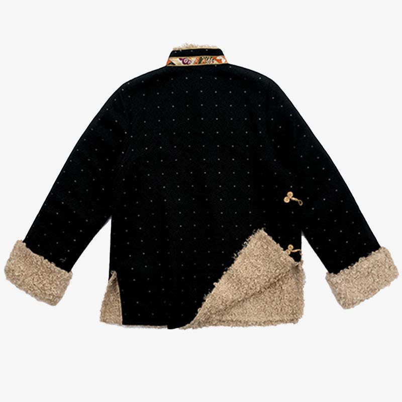 Tibetan Clothing Lhasa Fleece Lined Top Winter Women Clothing