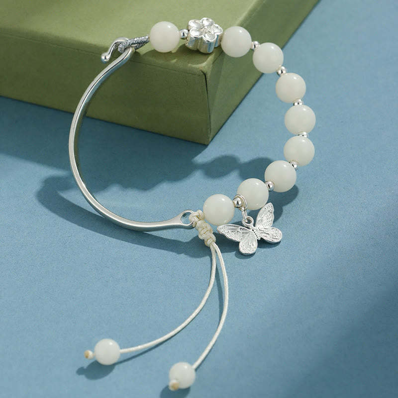 Bodhi Seed Butterfly Lotus Luck Wealth Bracelet Bangle