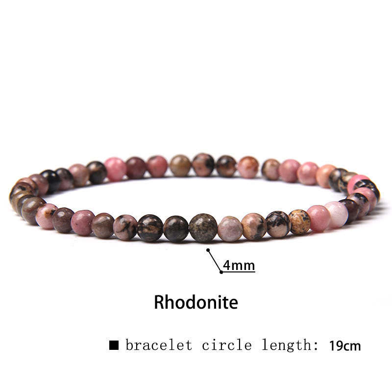 4mm Various Stone Crystal Mini Beads Healing Bracelet
