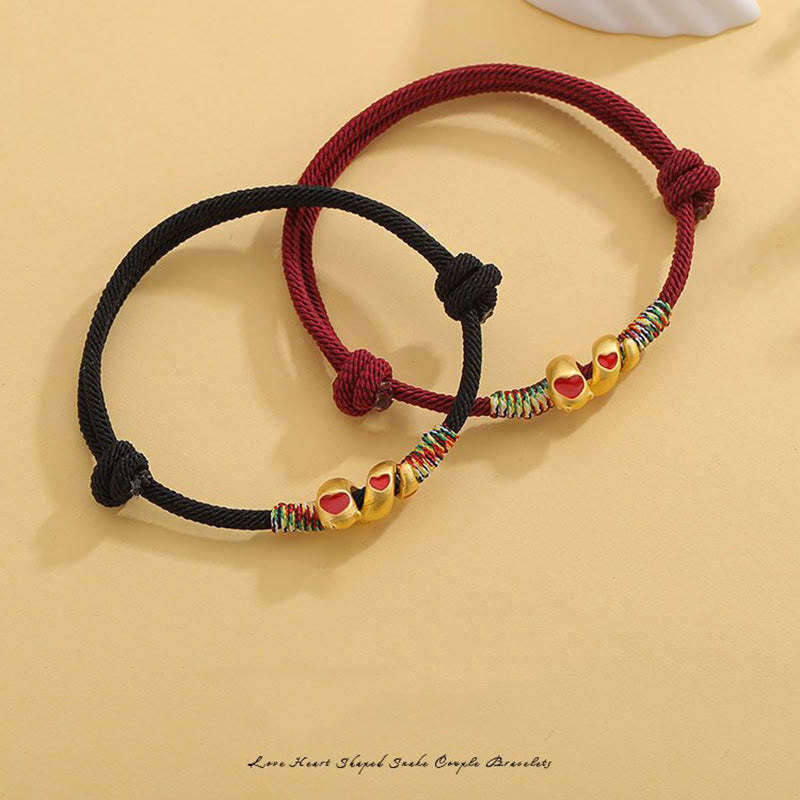Red String Copper Alloy Love Year Of The Snake Protection Braided Bracelet