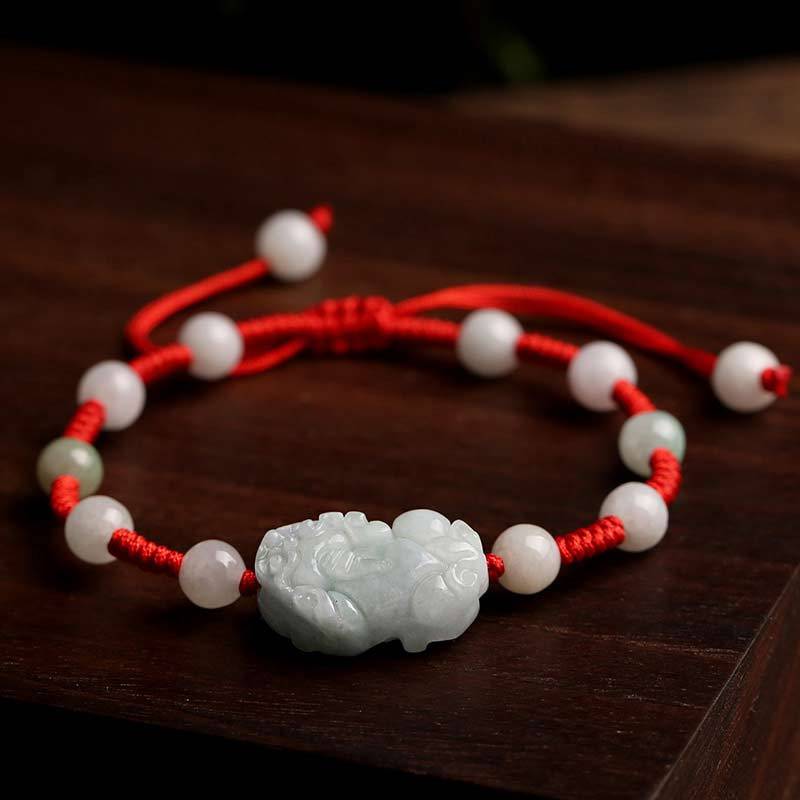 Natural Jade PiXiu Luck Bracelet