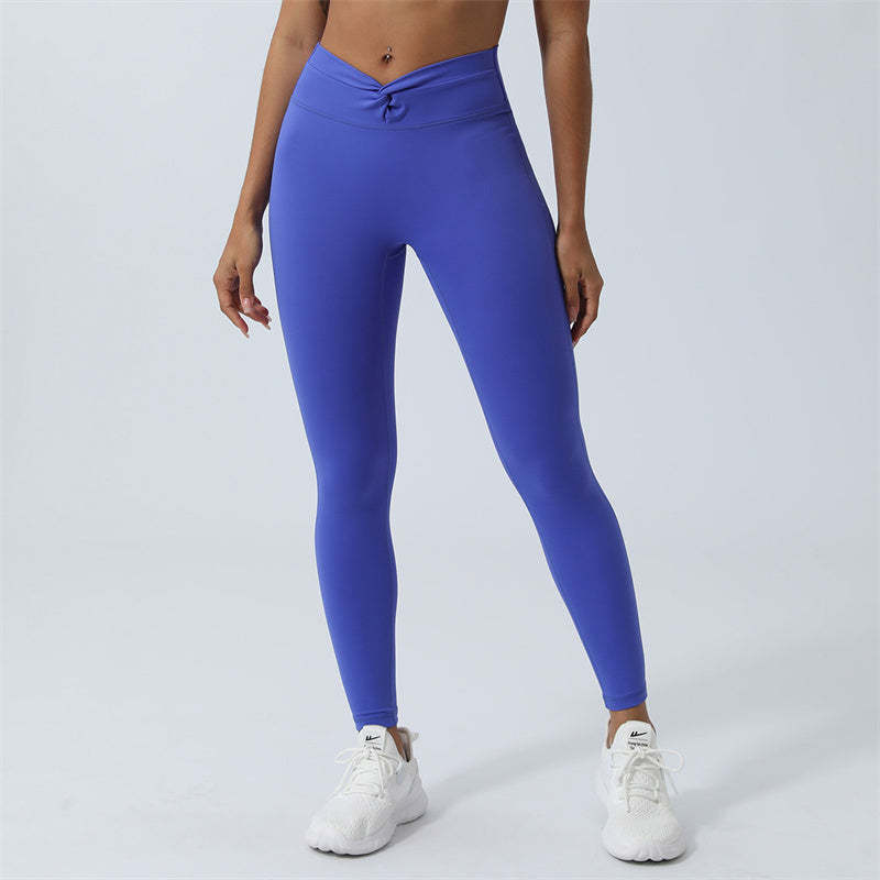 Women Workout Long Sleeve Crisscross Backless Top Tee Leggings Sports Fitness Yoga Outfit