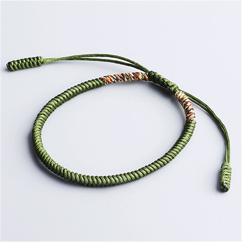 3Pcs Tibetan Handmade Multicolored Luck King Kong Knot Auspiciousness Bracelet
