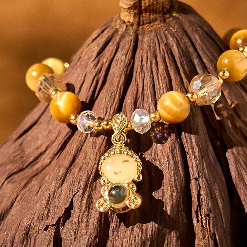 Yellow Tiger Eye Meditation mystic zen Protection Bracelet