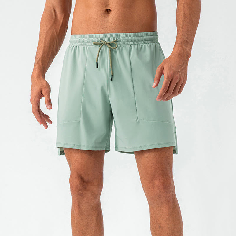 Men's Casual Quick Dry Sports Shorts With Pockets