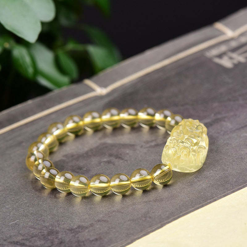 FengShui Citrine PiXiu Wealth Bracelet