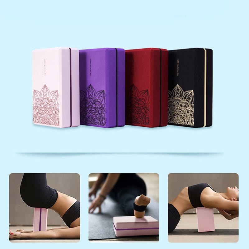 Tibetan Mandala Mindful Soft Non-Slip Foam Yoga Block