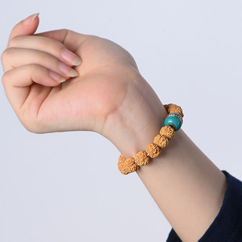 Tibet Rudraksha Bodhi Seed Wealth Auspiciousness Bracelet