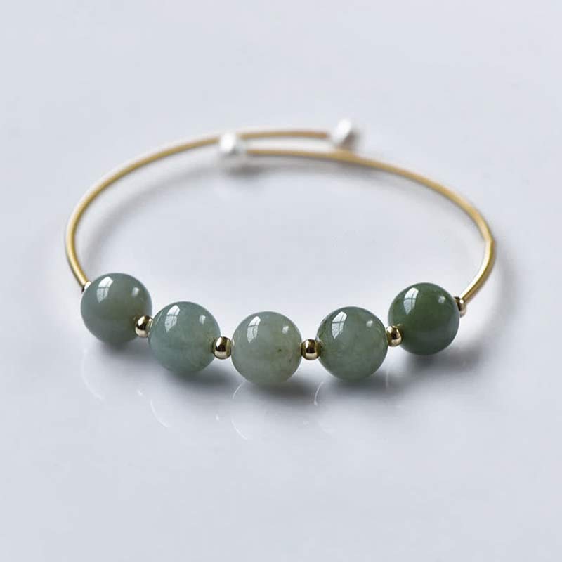 Jade Abundance Luck Blessing Bracelet Bangle