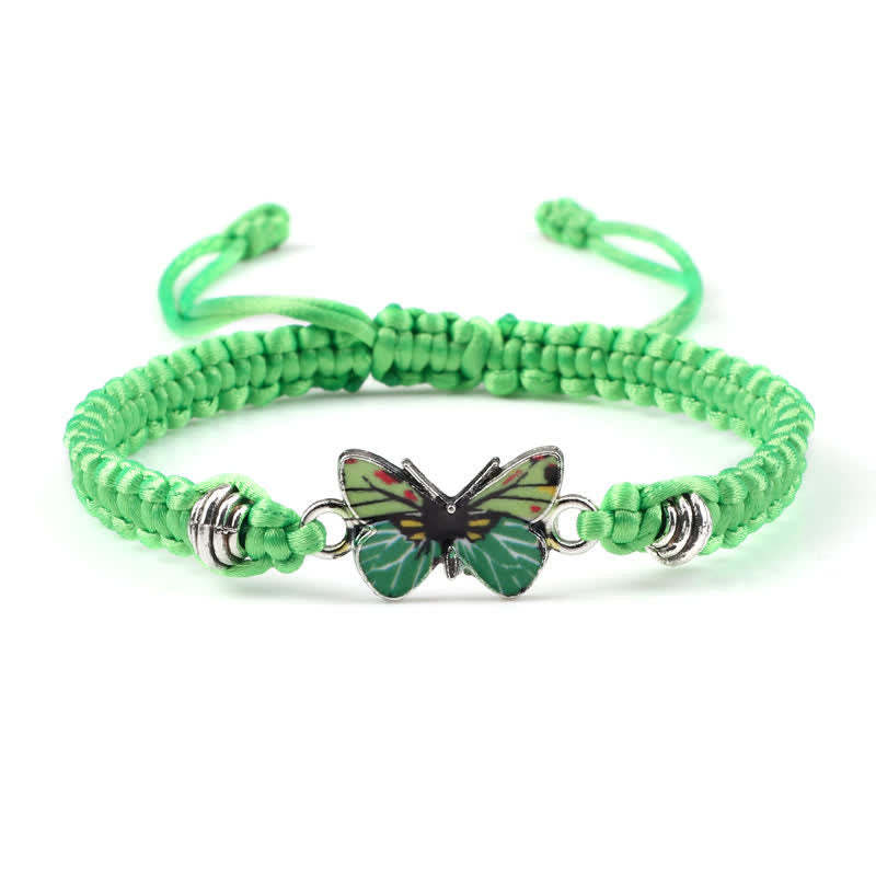Butterfly Freedom Love String Charm Bracelet