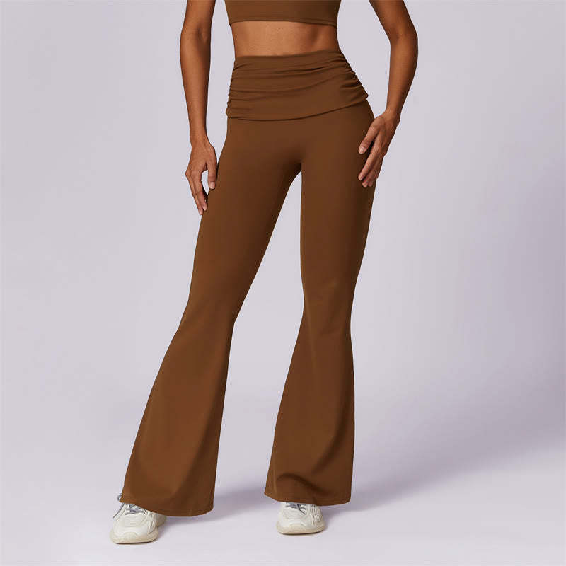 Sleeveless Backless Strap Tank Top Bra Flared Pants Sports Fitness Yoga