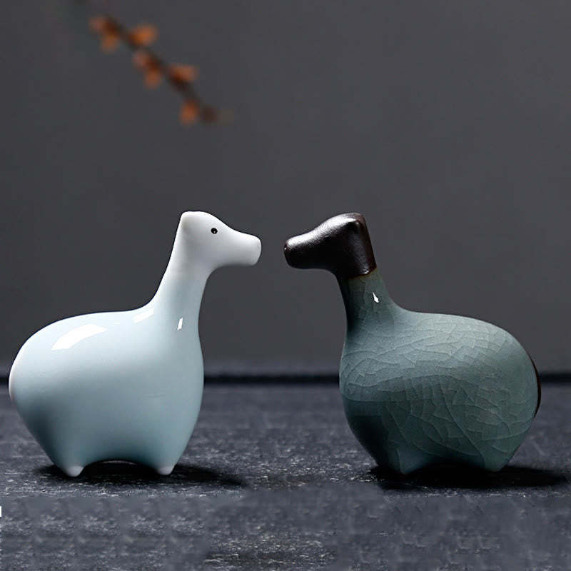 Chinese Zodiac Ceramic Tea Pet Home Decoration
