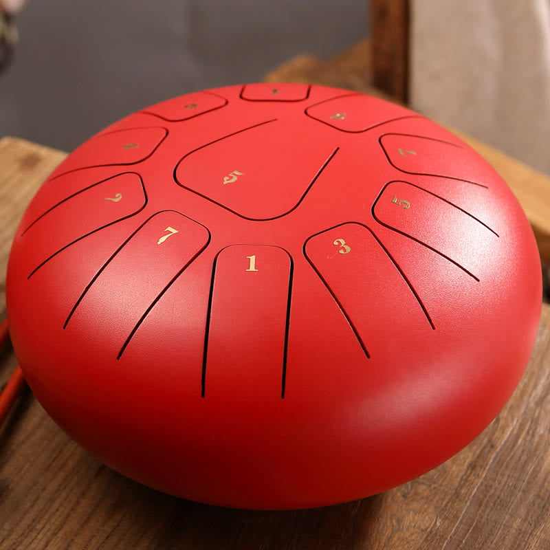 Steel Tongue Drum Sound Healing Mindfulness Meditation Yoga Drum Kit 11 Note 8 Inch