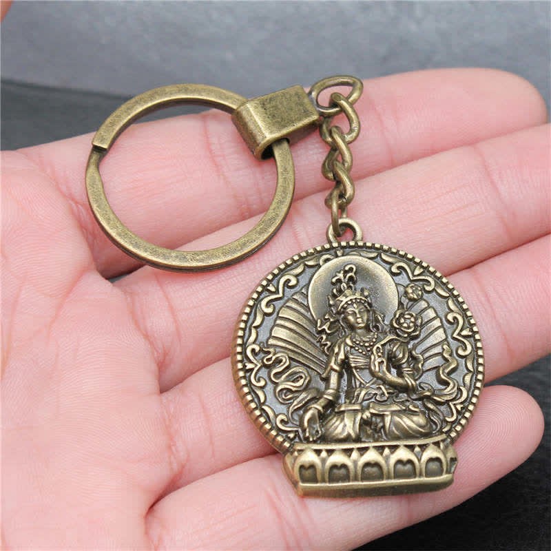 mystic zen Compassion Serenity Peace Keychain (Extra 40% Off | USE CODE: FS40)