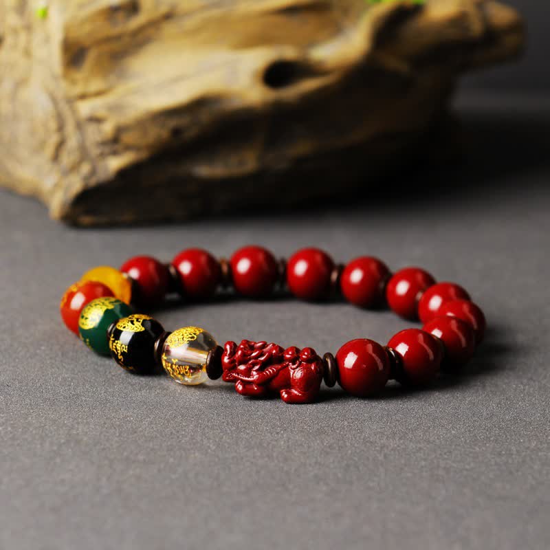 God Of Wealth Cinnabar PiXiu Blessing Bracelet