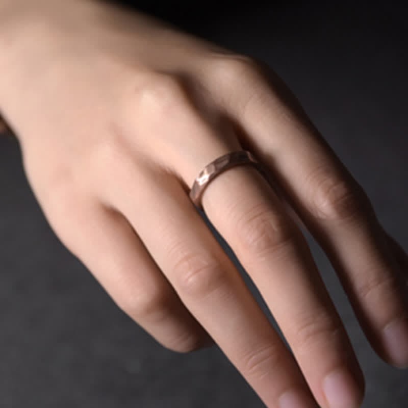 Tibetan Simple Design Copper Wealth Ring