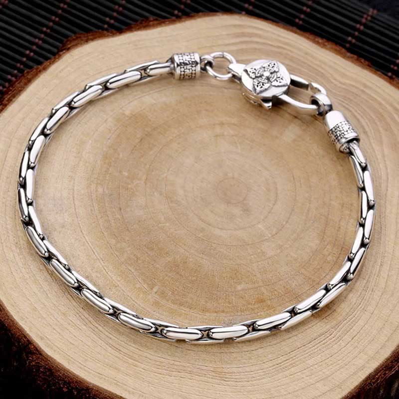 Tibetan Double Dorje Om Mani Padme Hum mystic zen Swastika Vajra Strength Bracelet