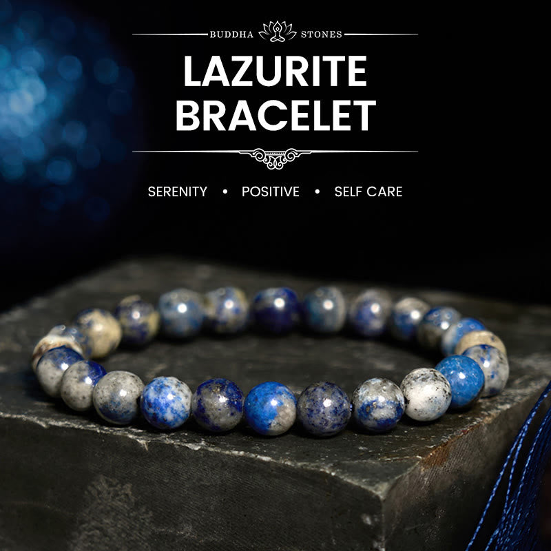 mystic zen Stone Lazurite Self Care Positive Bracelet