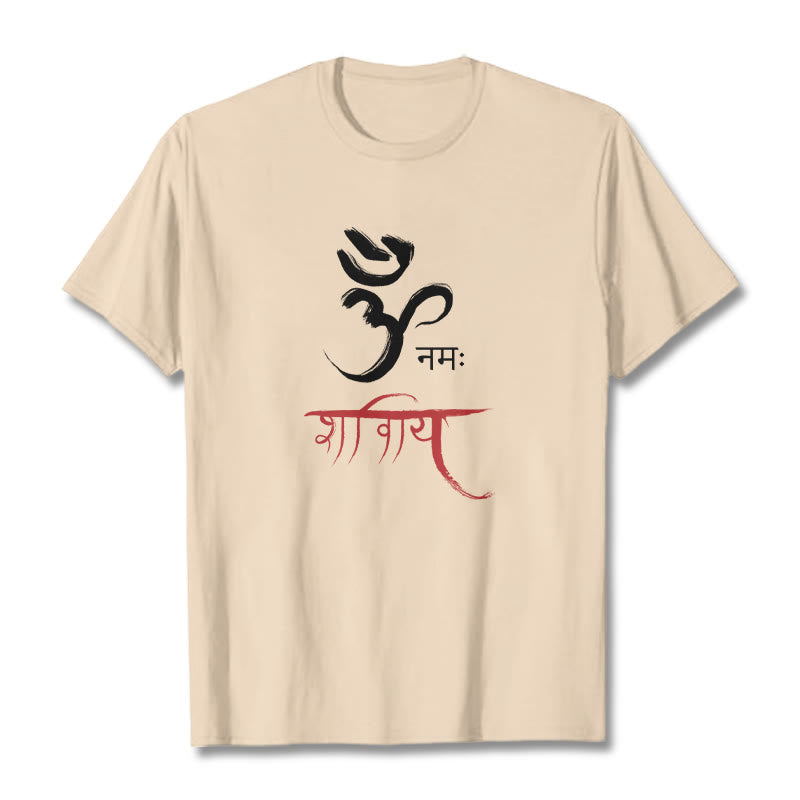 OM NAMAH SHIVAYA Mantra Sanskrit Tee T-shirt