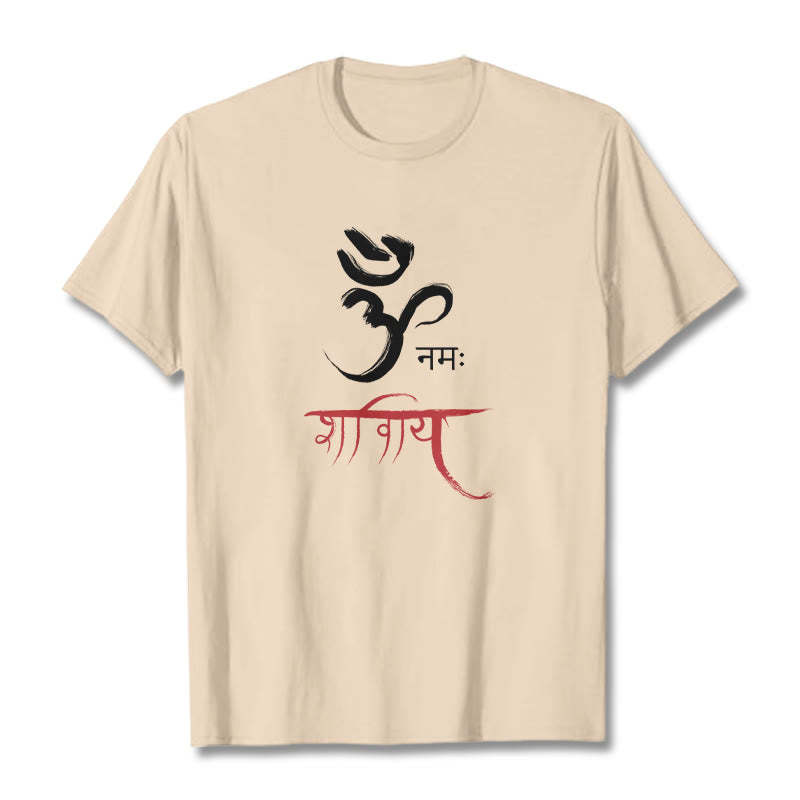 OM NAMAH SHIVAYA Mantra Sanskrit Tee T-shirt