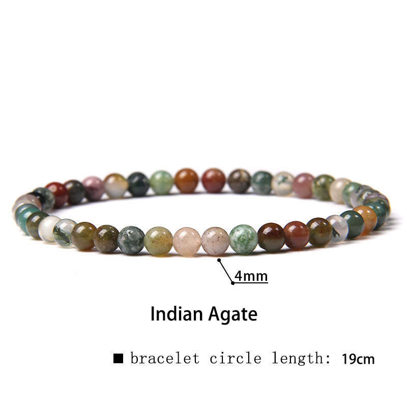 4mm Various Stone Crystal Mini Beads Healing Bracelet