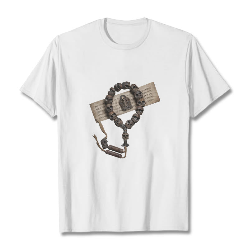 Tibetan The Lord Of The Corpse Forest Beads Pattern Tee T-shirt