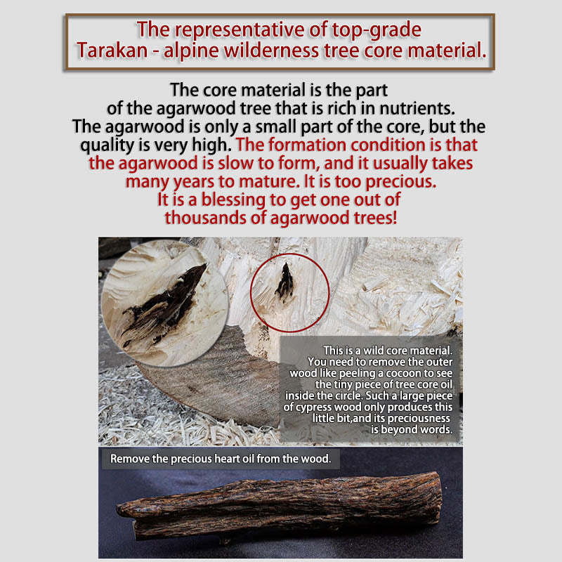 108 Mala Beads Natural Tarakan Agarwood Ward Off Evil Spirits Bracelet