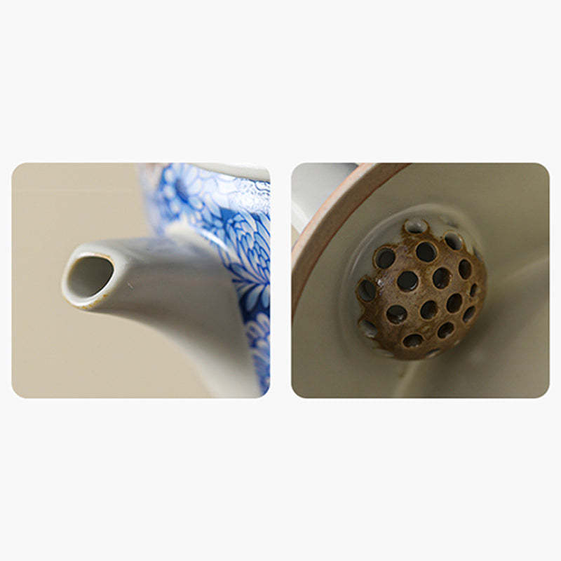 Lotus Chrysanthemum Plum Blossom Flower Teacup Kung Fu Tea Cup Teapot
