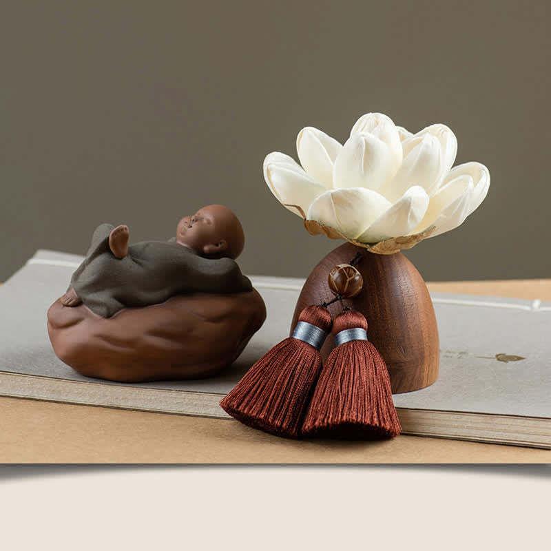 Black Peach Wood mystic zen Flower Calm Cure Decorations