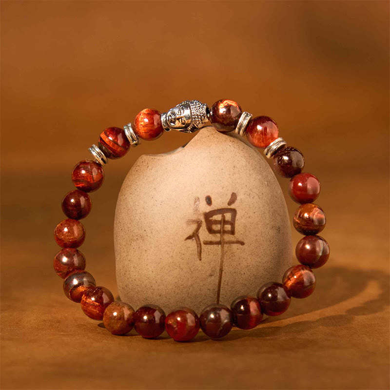 Blue Green Red Tiger Eye mystic zen Head Balance Bracelet
